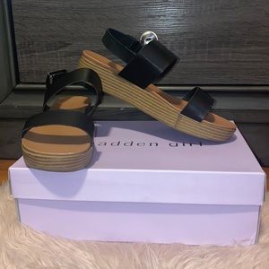 Madden Girl Ashley Black Paris Sandal